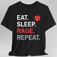 Barbarian T-Shirt – Eat Sleep Rage Repeat-GoblinSmith