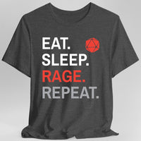 Barbarian T-Shirt – Eat Sleep Rage Repeat-GoblinSmith