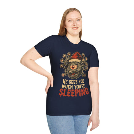 D&D Christmas Beholder T-Shirt-GoblinSmith
