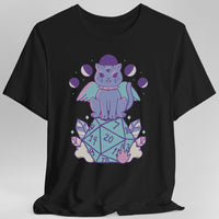 D&D Cute Cat D20 T-shirt-GoblinSmith