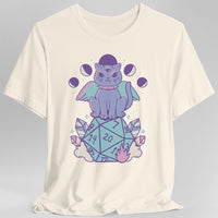 D&D Cute Cat D20 T-shirt-GoblinSmith