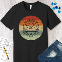 D&D D20 Shirt | Retro Sunset-GoblinSmith
