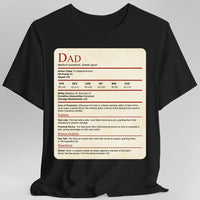 D&D Dad Shirt With Stat Block-GoblinSmith