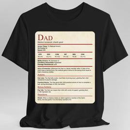 D&D Dad Shirt With Stat Block-GoblinSmith