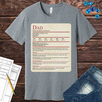 D&D Dad Shirt With Stat Block-GoblinSmith