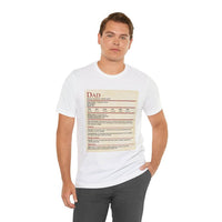 D&D Dad Shirt With Stat Block-GoblinSmith