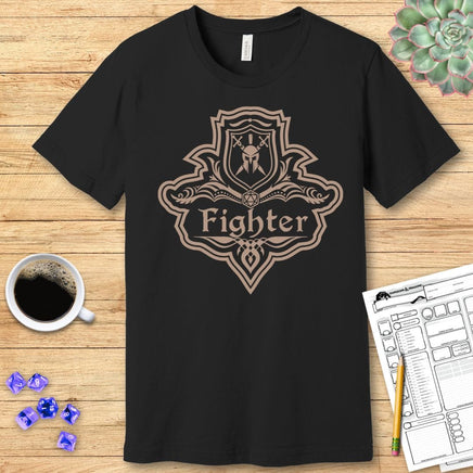 D&D Fighter Class Emblem T-Shirt-GoblinSmith