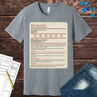 D&D Husband Stat Block T-Shirt-GoblinSmith