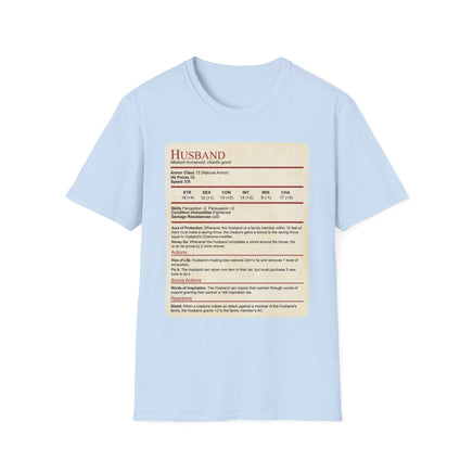 D&D Husband Stat Block T-Shirt-GoblinSmith