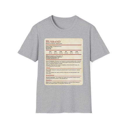 D&D Husband Stat Block T-Shirt-GoblinSmith