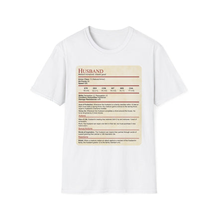 D&D Husband Stat Block T-Shirt-GoblinSmith