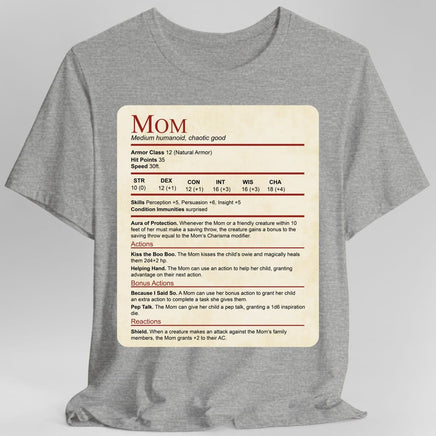 Mom DND Shirt - Funny Stat Block-GoblinSmith