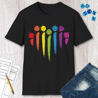 D&D Pride Shirt with Dice Rainbow-GoblinSmith