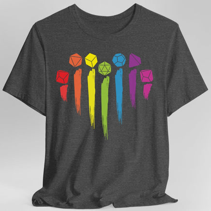 D&D Pride Shirt with Dice Rainbow-GoblinSmith