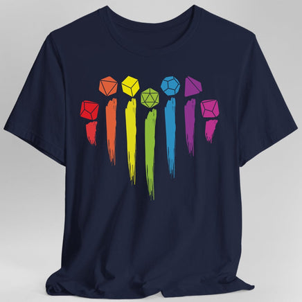 D&D Pride Shirt with Dice Rainbow-GoblinSmith