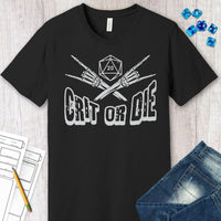 D&D Shirt - Crit or Die-GoblinSmith
