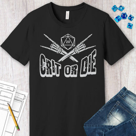 D&D Shirt - Crit or Die-GoblinSmith
