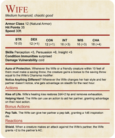 D&D Wife Stat Block T-Shirt-GoblinSmith