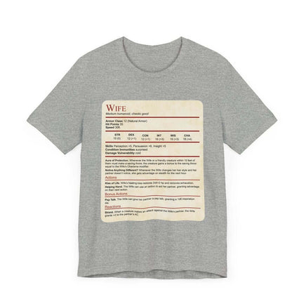 D&D Wife Stat Block T-Shirt-GoblinSmith