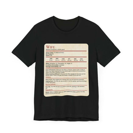 D&D Wife Stat Block T-Shirt-GoblinSmith