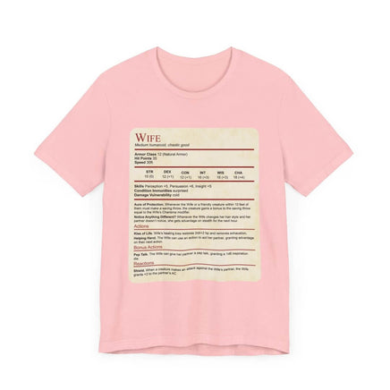 D&D Wife Stat Block T-Shirt-GoblinSmith