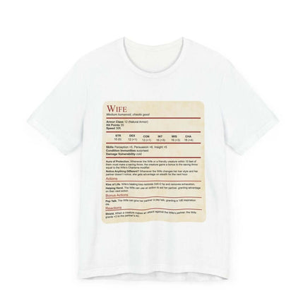 D&D Wife Stat Block T-Shirt-GoblinSmith