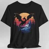 Dragon T-shirt - Fantasy Landscape-GoblinSmith