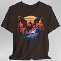 Dragon T-shirt - Fantasy Landscape-GoblinSmith