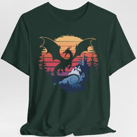 Dragon T-shirt - Fantasy Landscape-GoblinSmith