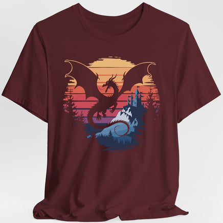 Dragon T-shirt - Fantasy Landscape-GoblinSmith