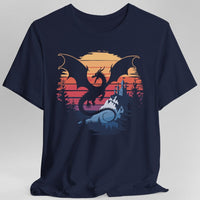 Dragon T-shirt - Fantasy Landscape-GoblinSmith