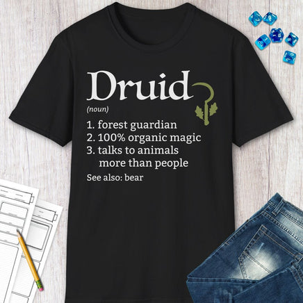 Druid Class Definition D&D T-Shirt-GoblinSmith