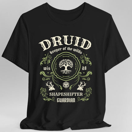 Druid Class Vintage Label T-Shirt-GoblinSmith