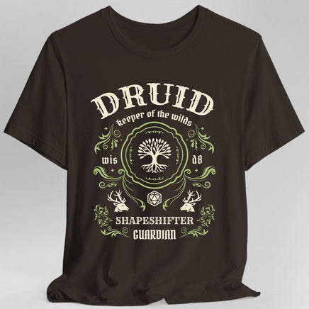 Druid Class Vintage Label T-Shirt-GoblinSmith