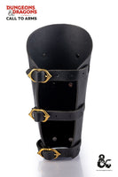 Dungeons & Dragons Fighter Leather Bracers Black-GoblinSmith