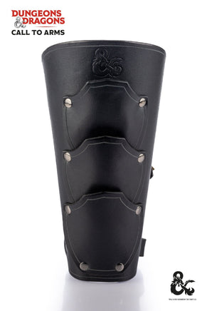 Dungeons & Dragons Fighter Leather Bracers Black-GoblinSmith