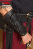 Dungeons & Dragons Fighter Leather Bracers Black-GoblinSmith