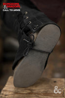 Dungeons & Dragons Leather Gaiters Type 1 Black-GoblinSmith