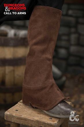 Dungeons & Dragons Leather Gaiters Type 1 Brown-GoblinSmith