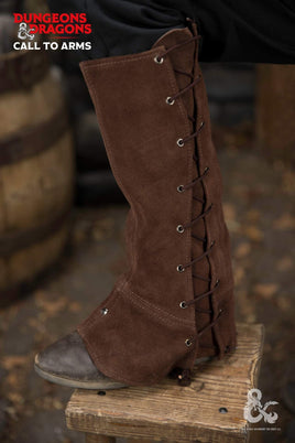 Dungeons & Dragons Leather Gaiters Type 1 Brown-GoblinSmith