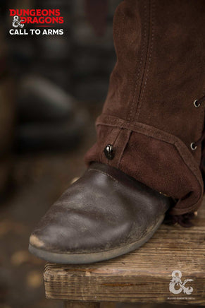 Dungeons & Dragons Leather Gaiters Type 1 Brown-GoblinSmith