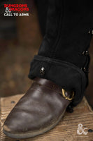Dungeons & Dragons Leather Gaiters Type 2 Black-GoblinSmith