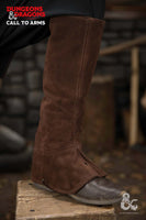 Dungeons & Dragons Leather Gaiters Type 2 Brown-GoblinSmith