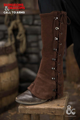 Dungeons & Dragons Leather Gaiters Type 2 Brown-GoblinSmith