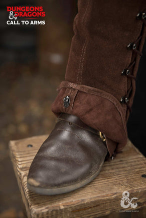 Dungeons & Dragons Leather Gaiters Type 2 Brown-GoblinSmith