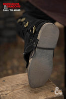 Dungeons & Dragons Leather Gaiters Type 3 Black-GoblinSmith