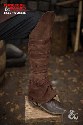 Dungeons & Dragons Leather Gaiters Type 3 Brown-GoblinSmith