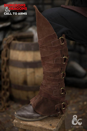 Dungeons & Dragons Leather Gaiters Type 3 Brown-GoblinSmith