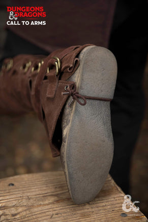 Dungeons & Dragons Leather Gaiters Type 3 Brown-GoblinSmith