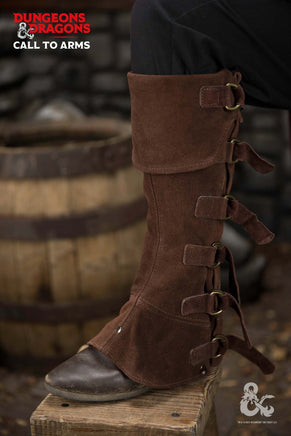 Dungeons & Dragons Leather Gaiters Type 4 Brown-GoblinSmith